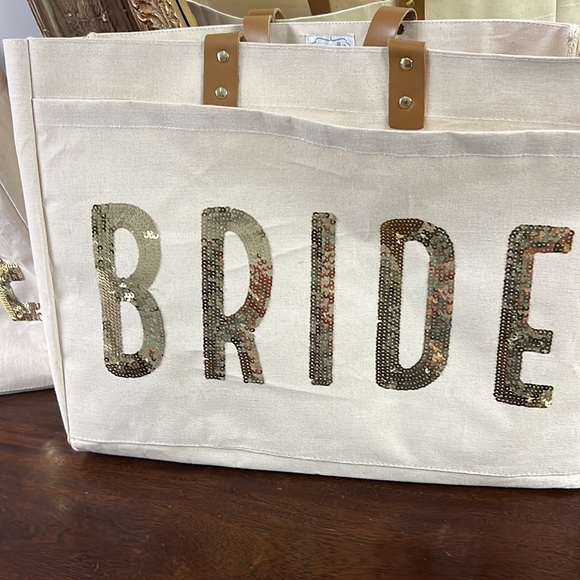 Mud pie Bride bag with sequins - Picture 4 of 5